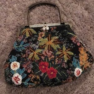 Beaded Upholstery Handbag